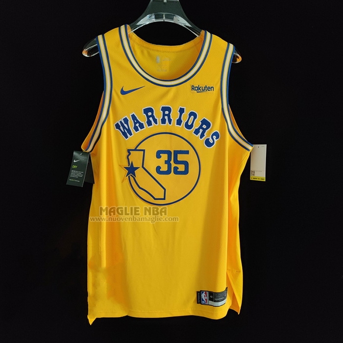 Maglia
 Kevin Durant NO 35 Golden State Warriors Hardwood Classic Autentico
 Giallo

